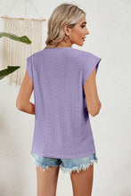 Load image into Gallery viewer, Eyelet Round Neck Tank
