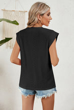 Load image into Gallery viewer, Eyelet Round Neck Tank
