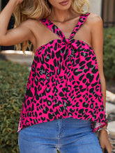 Load image into Gallery viewer, Leopard Print Knot Detail Tank
