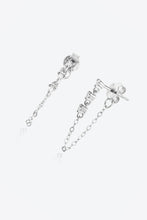 Load image into Gallery viewer, Zircon 925 Sterling Silver Chain Earrings

