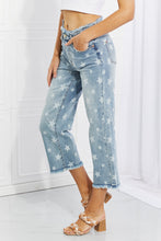 Load image into Gallery viewer, Judy Blue Full Size Parker Star Print Crop Straight Jeans

