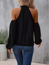 Load image into Gallery viewer, 2272 Grecian Cold Shoulder Long Sleeve Blouse

