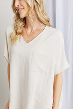 Load image into Gallery viewer, Zenana Full Size Textured V-Neck Tee
