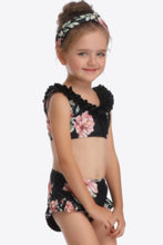Load image into Gallery viewer, Floral Ruffled Sleeveless Two-Piece Swim Set
