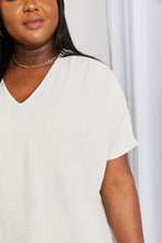 Load image into Gallery viewer, Zenana Full Size Textured V-Neck Tee
