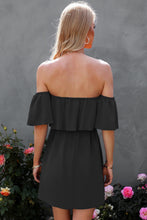Load image into Gallery viewer, Layered Off-Shoulder Mini Dress
