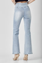 Load image into Gallery viewer, RISEN Crossover Waist Pull-On Flare Jeans
