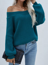 Load image into Gallery viewer, Off-Shoulder Rib-Knit Sweater
