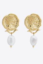 Load image into Gallery viewer, Gold-Plated Pearl Drop Earrings

