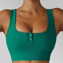Load image into Gallery viewer, Get To It Snap Front Sports Bra
