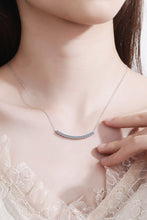 Load image into Gallery viewer, Sterling Silver Curved Bar Necklace DIBS 7008

