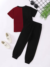 Load image into Gallery viewer, NICE Contrast Tee and Pants Set
