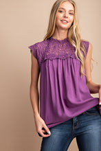 Load image into Gallery viewer, DK Plum Lace Top Dibs | 814
