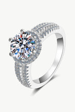Load image into Gallery viewer, Sterling Silver Moissanite Ring
