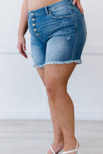 Load image into Gallery viewer, Kancan Elizabeth Full Size Frayed Button-Fly Shorts
