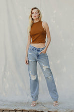 Load image into Gallery viewer, Kancan High Rise Button Closure Distressed Boyfriend Jeans
