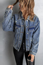 Load image into Gallery viewer, Tell Me About It Stud-ed Denim Jacket
