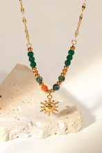Load image into Gallery viewer, Sun Pendant Natural Stone Necklace
