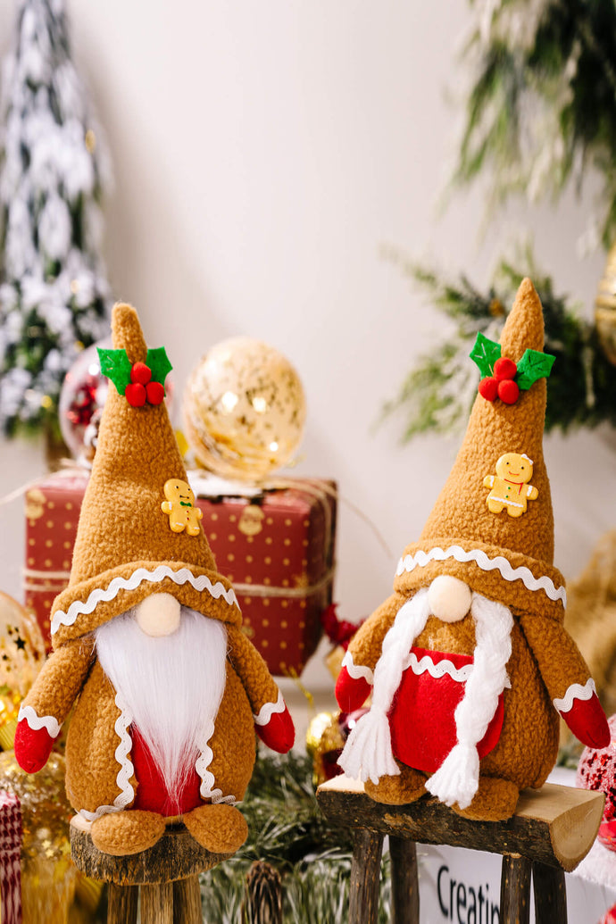 2-Pack Christmas Gingerbread Gnomes