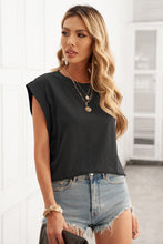 Load image into Gallery viewer, Structured Shoulders Round Neck T-Shirt
