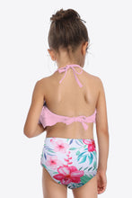 Load image into Gallery viewer, Printed Layered Halter Neck Two-Piece Swim Set
