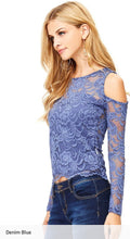Load image into Gallery viewer, Lila Lace Top DIBS LILA COLOR SIZE
